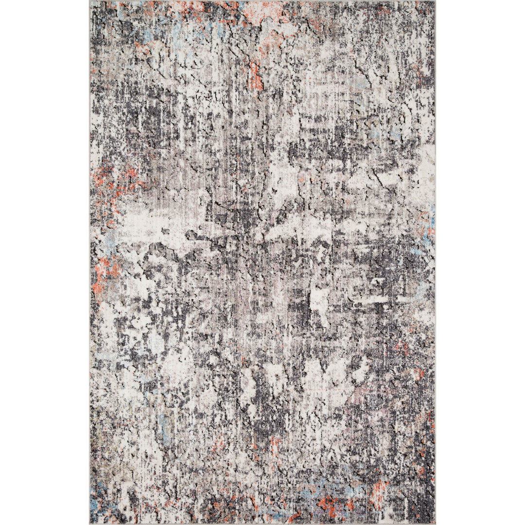 Loloi Medusa Ivory / Granite 2'-4" x 10' Runner Rug