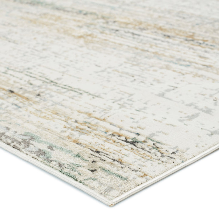 Vibe by Jaipur Living Mathis Abstract Ivory/ Gold Runner Rug (2'6"X10')