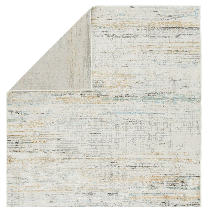 Vibe by Jaipur Living Mathis Abstract Ivory/ Gold Area Rug (6'7"X9'6")