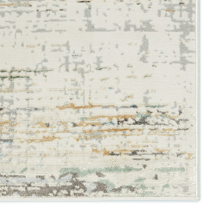 Vibe by Jaipur Living Mathis Abstract Ivory/ Gold Area Rug (5'3"X8')