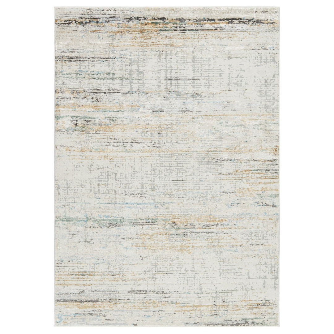 Vibe by Jaipur Living Mathis Abstract Ivory/ Gold Area Rug (5'3"X8')