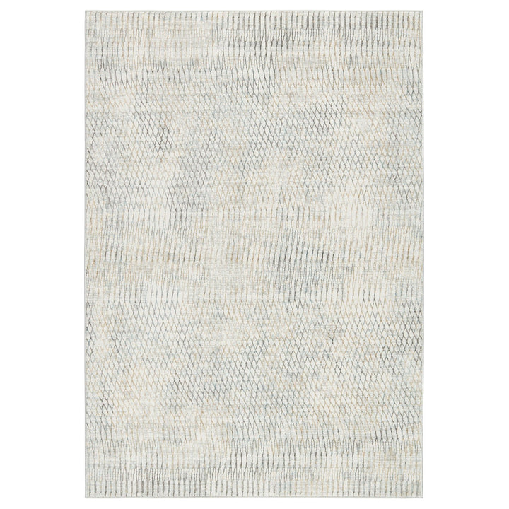 Vibe by Jaipur Living Pierre Trellis Gray/ Gold Runner Rug (2'6"X10')