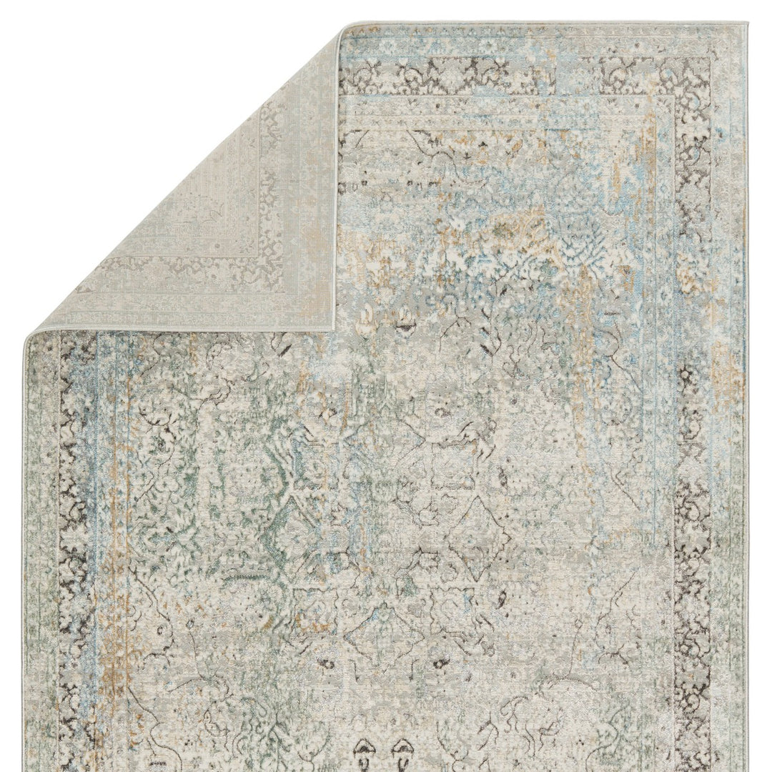 Vibe by Jaipur Living Thayer Medallion Green/ Light Gray Area Rug (9'3"X12')