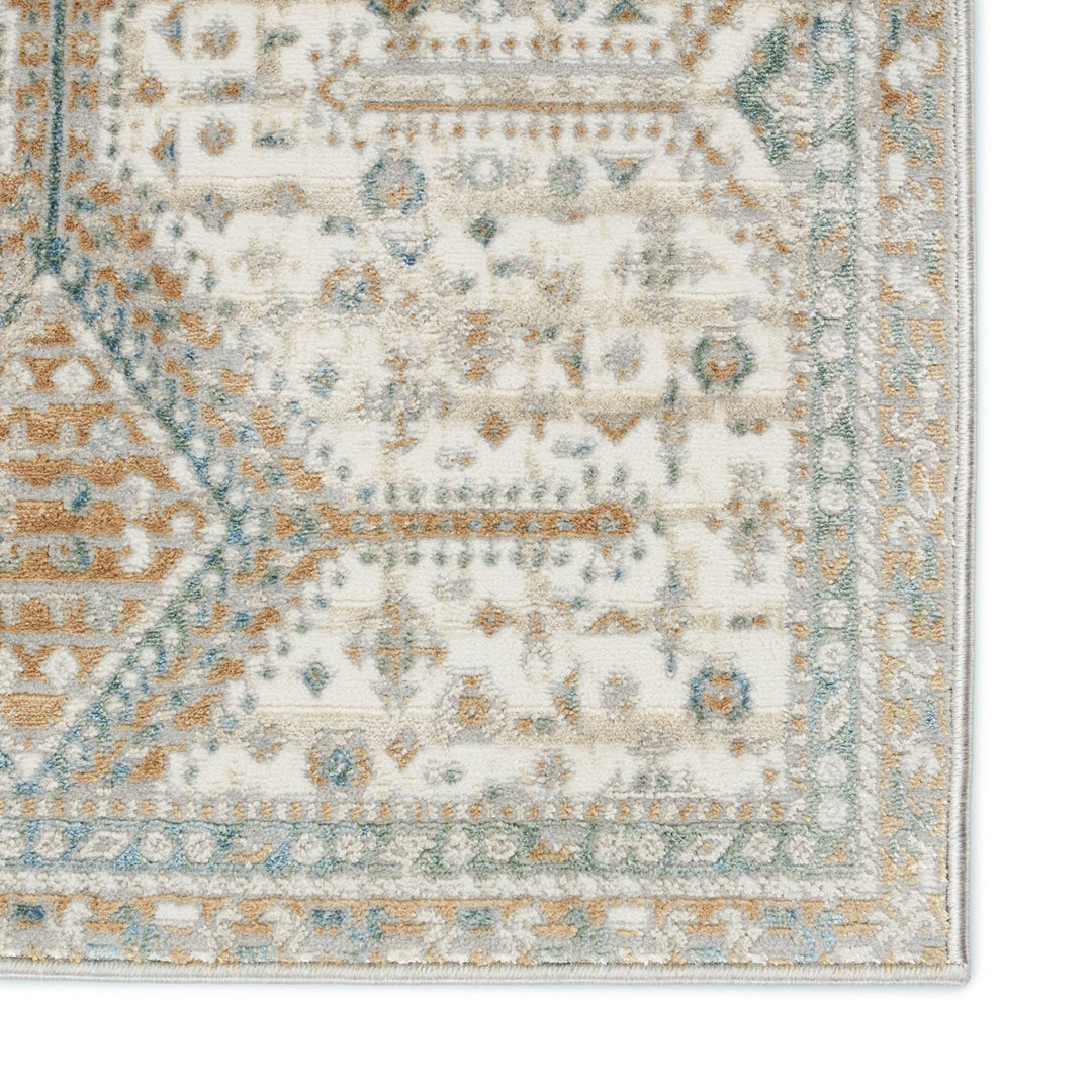 Vibe by Jaipur Living Roane Trellis Gold/ Light Blue Area Rug (5'3"X8')