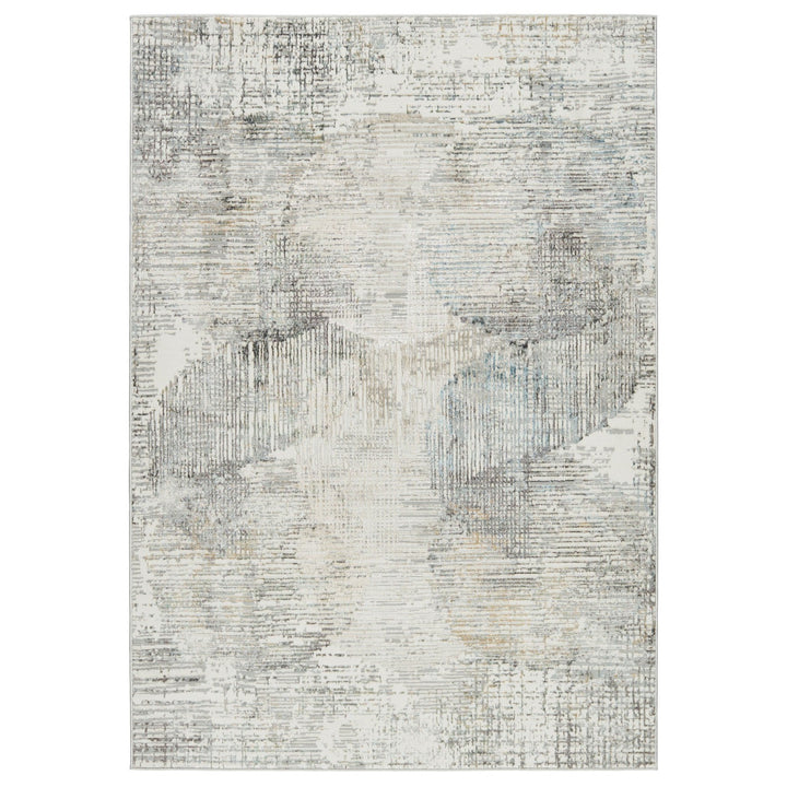 Vibe by Jaipur Living Lavorre Abstract Gray/ Gold Area Rug (9'3"X12')