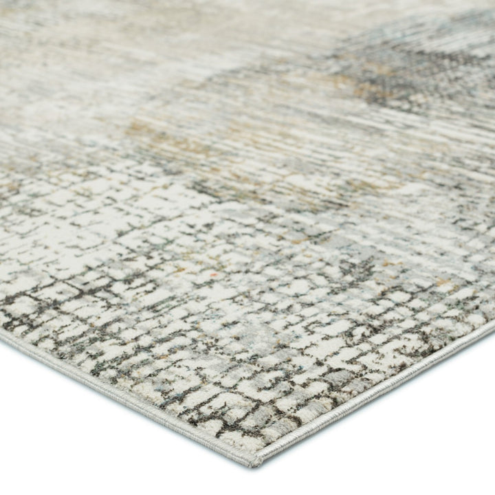 Vibe by Jaipur Living Lavorre Abstract Gray/ Gold Area Rug (7'10"X10')