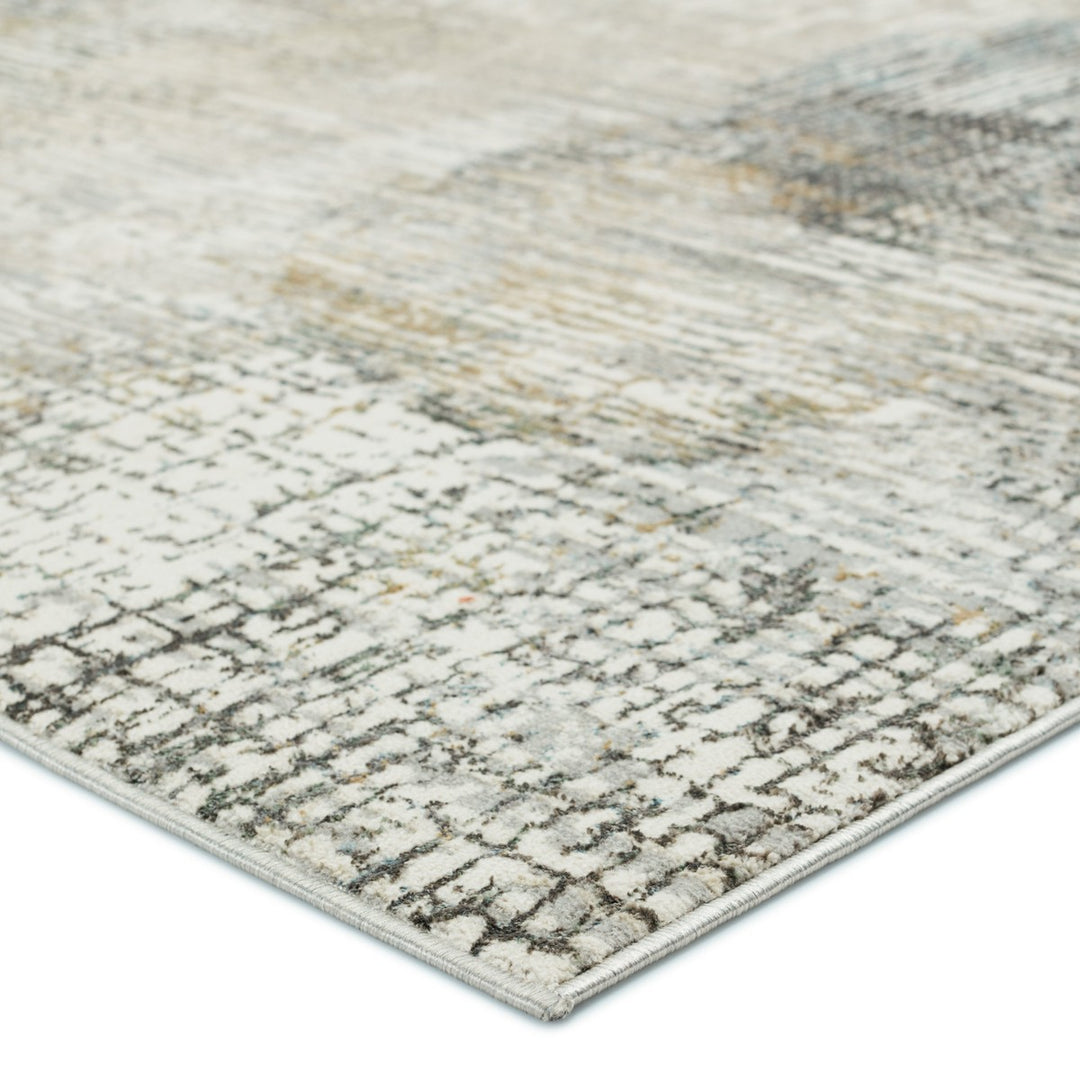 Vibe by Jaipur Living Lavorre Abstract Gray/ Gold Area Rug (9'3"X12')