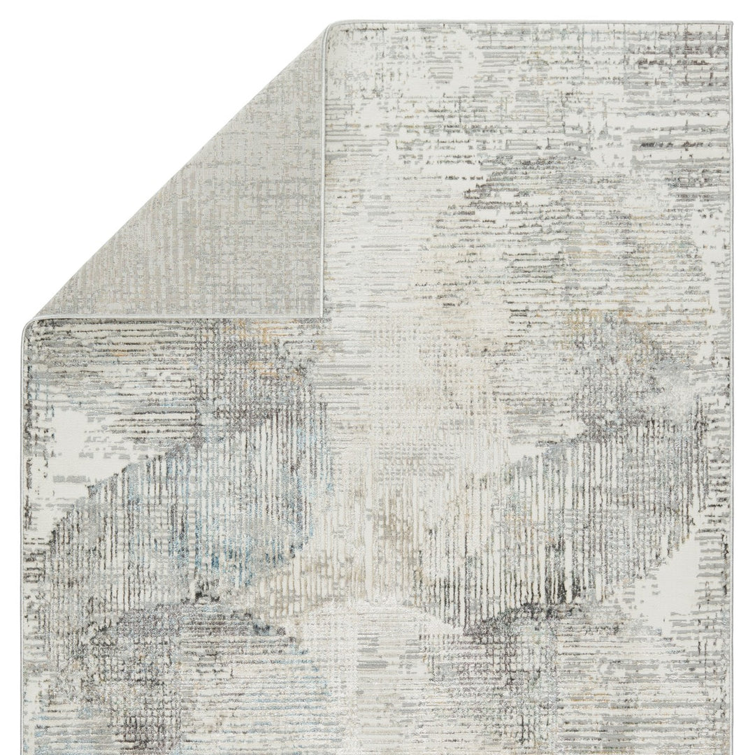 Vibe by Jaipur Living Lavorre Abstract Gray/ Gold Area Rug (9'3"X12')