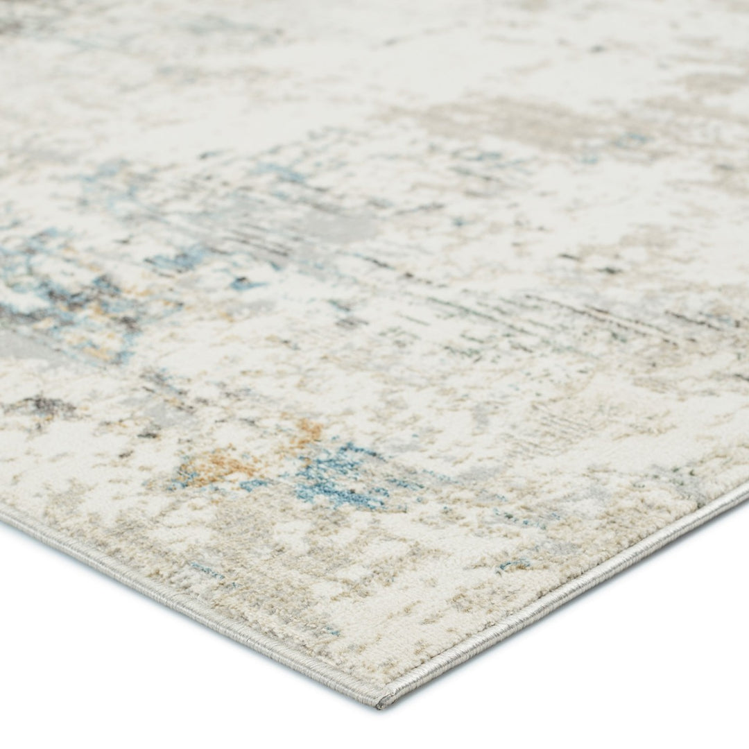 Vibe by Jaipur Living Jehan Abstract Gray/ Light Blue Area Rug (5'3"X8')