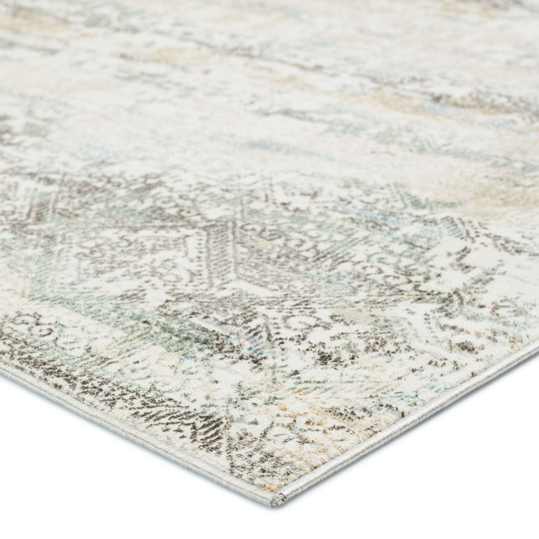 Vibe by Jaipur Living Chantel Trellis Gray/ Green Area Rug (5'3"X8')