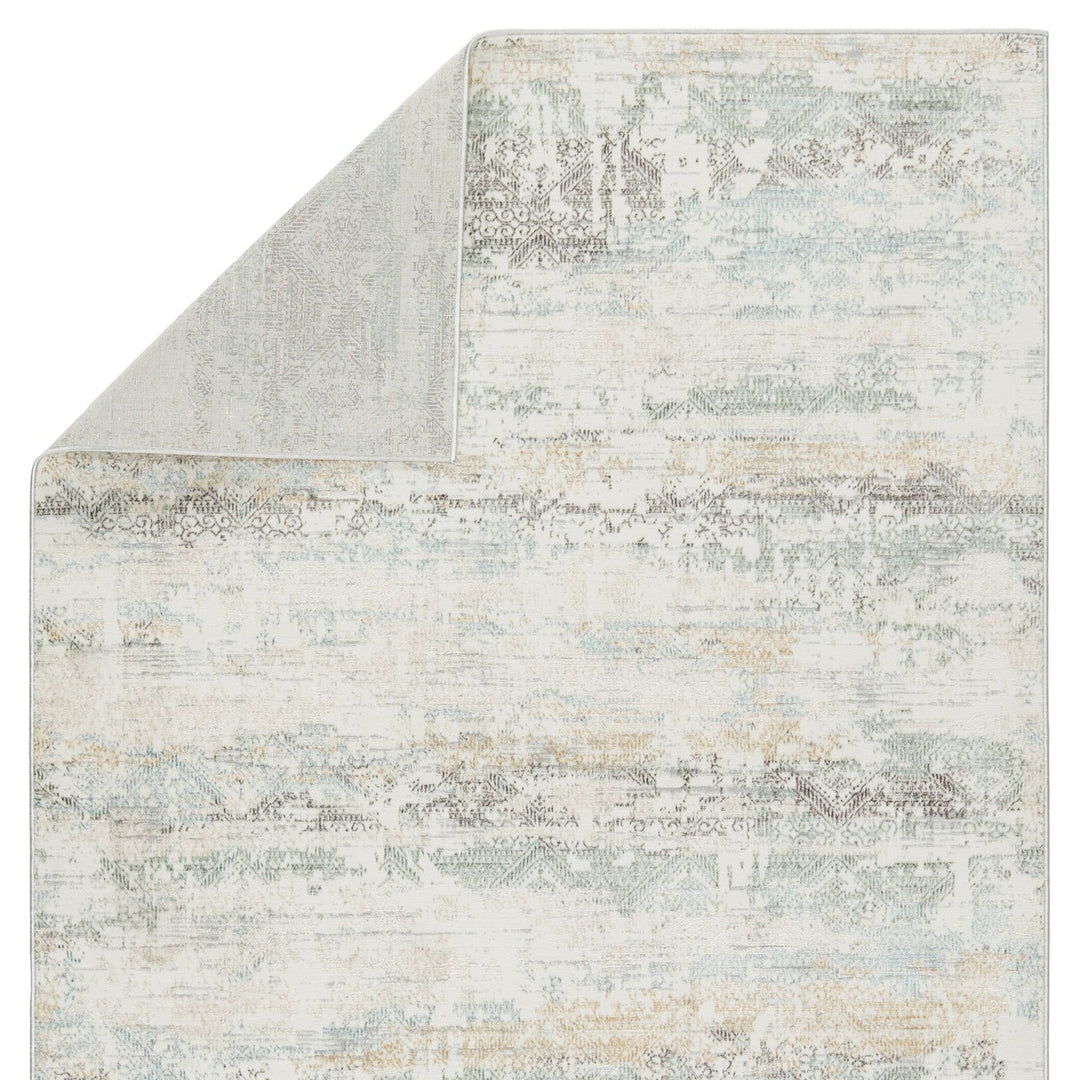 Vibe by Jaipur Living Chantel Trellis Gray/ Green Area Rug (6'7"X9'6")