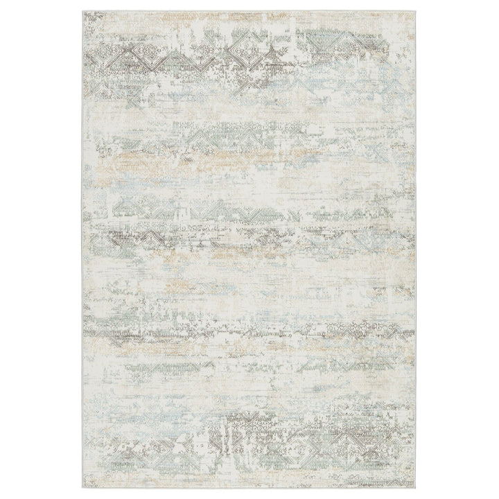 Vibe by Jaipur Living Chantel Trellis Gray/ Green Area Rug (5'3"X8')