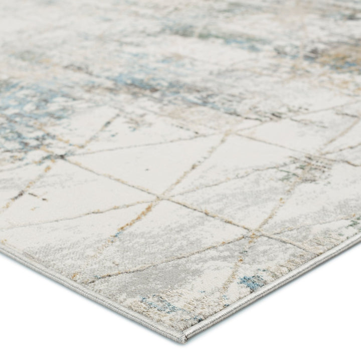 Vibe by Jaipur Living Arya Trellis Gray/ Light Blue Area Rug (9'3"X12')