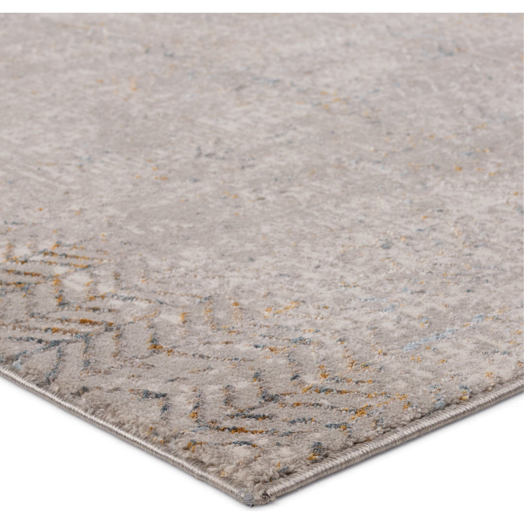 Vibe by Jaipur Living Sylvana Trellis Gray/ Blue Runner Rug (2'6"X10')