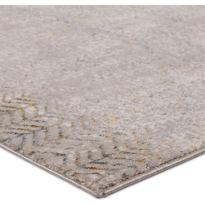 Vibe by Jaipur Living Sylvana Trellis Gray/ Blue Runner Rug (2'6"X10')