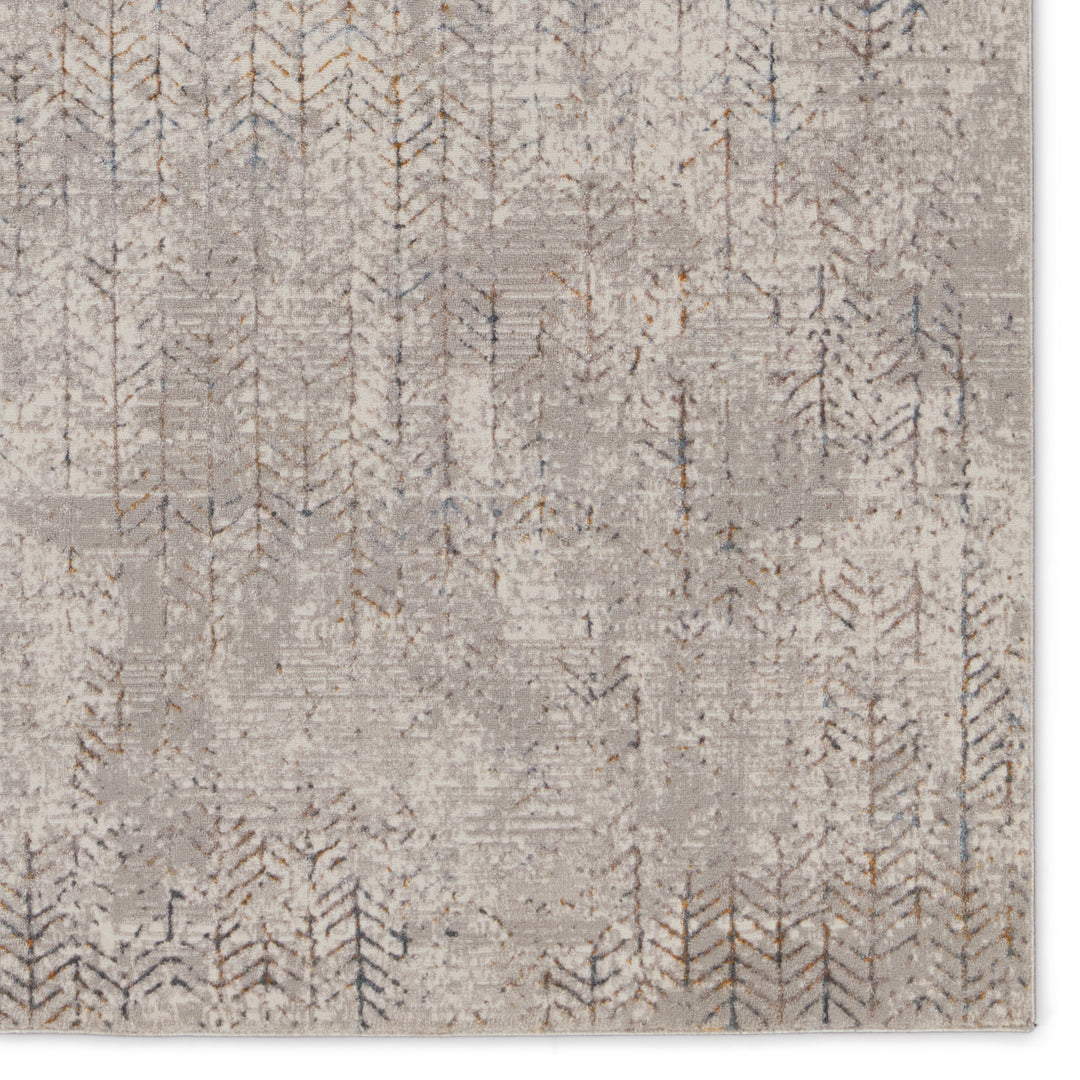 Vibe by Jaipur Living Sylvana Trellis Gray/ Blue Area Rug (6'7"X9'6")