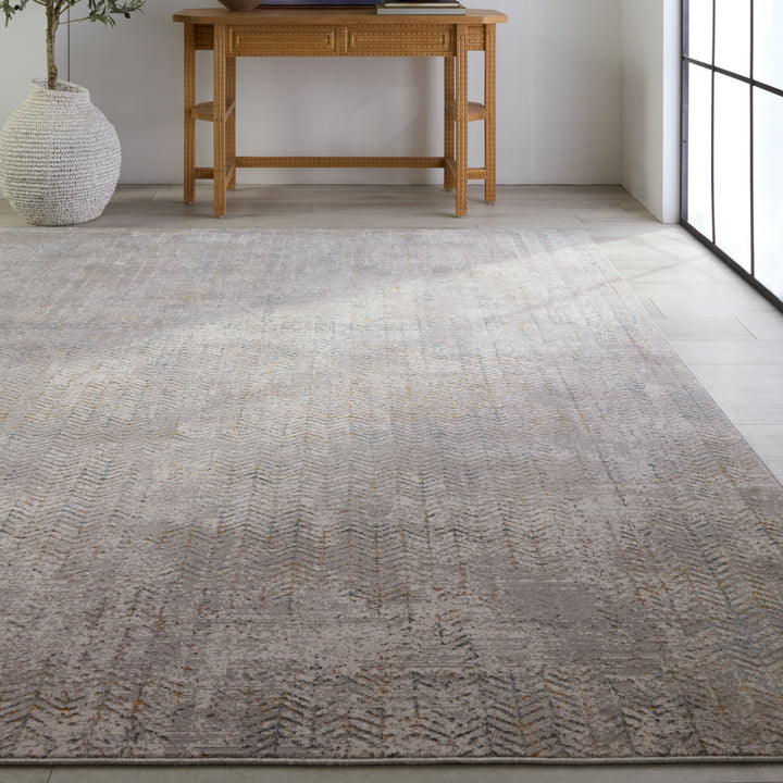 Vibe by Jaipur Living Sylvana Trellis Gray/ Blue Area Rug (9'10"X14')