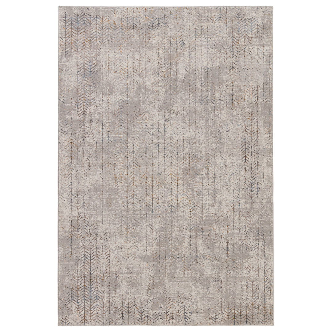 Vibe by Jaipur Living Sylvana Trellis Gray/ Blue Area Rug (5'3"X8')