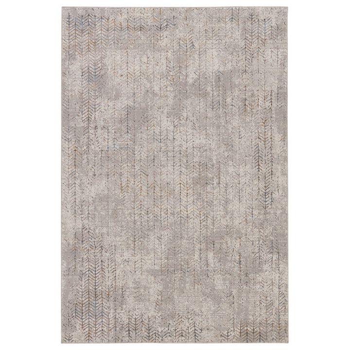 Vibe by Jaipur Living Sylvana Trellis Gray/ Blue Area Rug (5'3"X8')