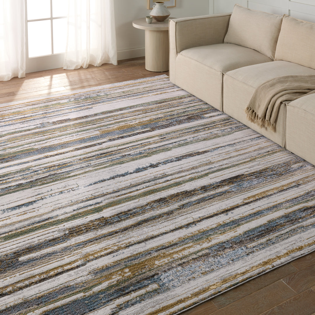 Vibe by Jaipur Living Fioro Striped Multicolor/ Cream Area Rug (7'10"X10')