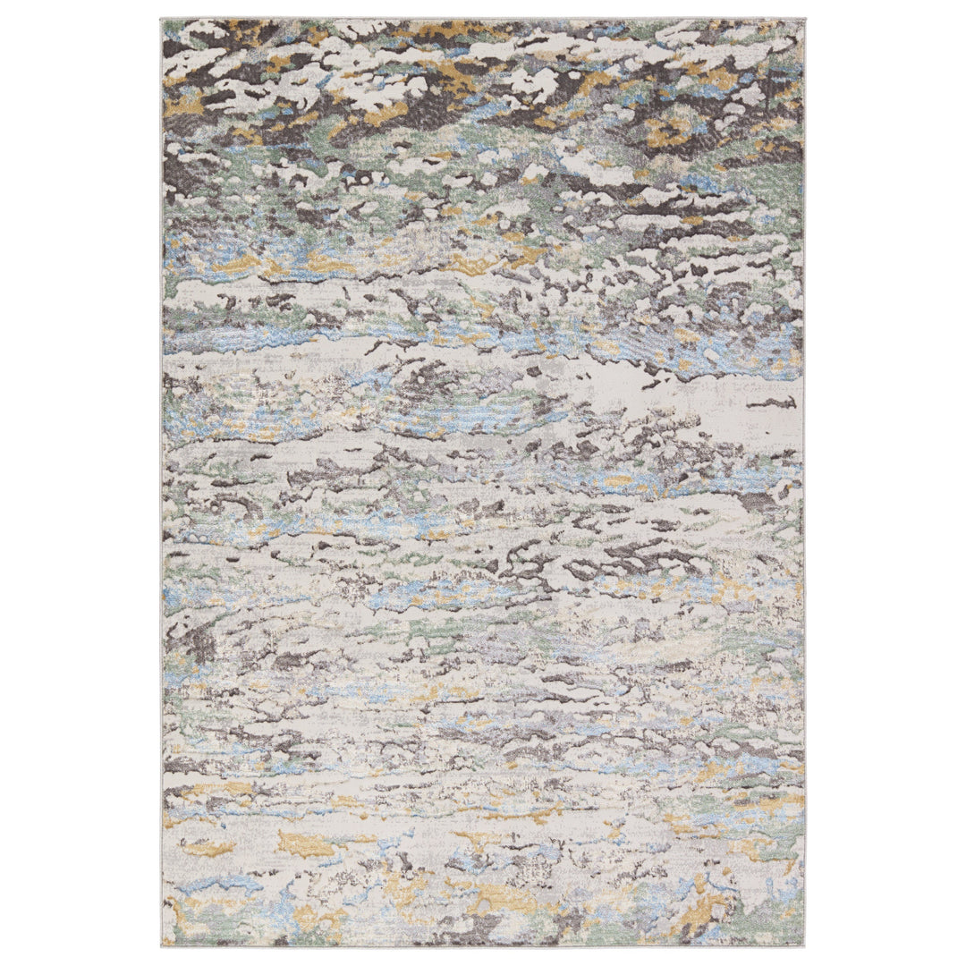 Vibe by Jaipur Living Etosha Abstract Blue/Gray Area Rug (5'3"X8')