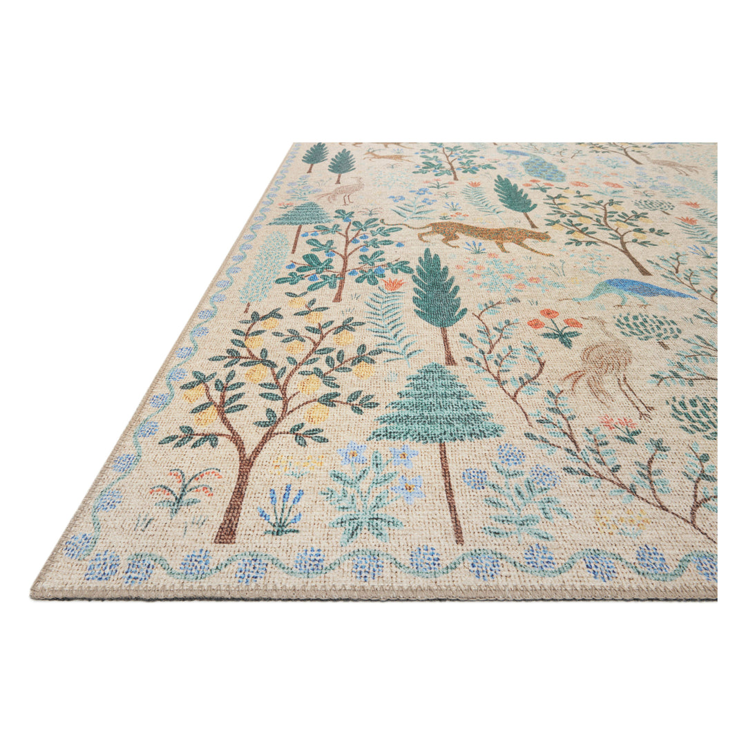 Rifle Paper Co. x Loloi Menagerie Cream 7'-6" x 9'-6" Area Rug