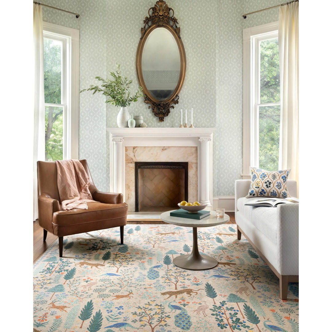 Rifle Paper Co. x Loloi Menagerie Cream 2'-3" x 3'-9" Accent Rug