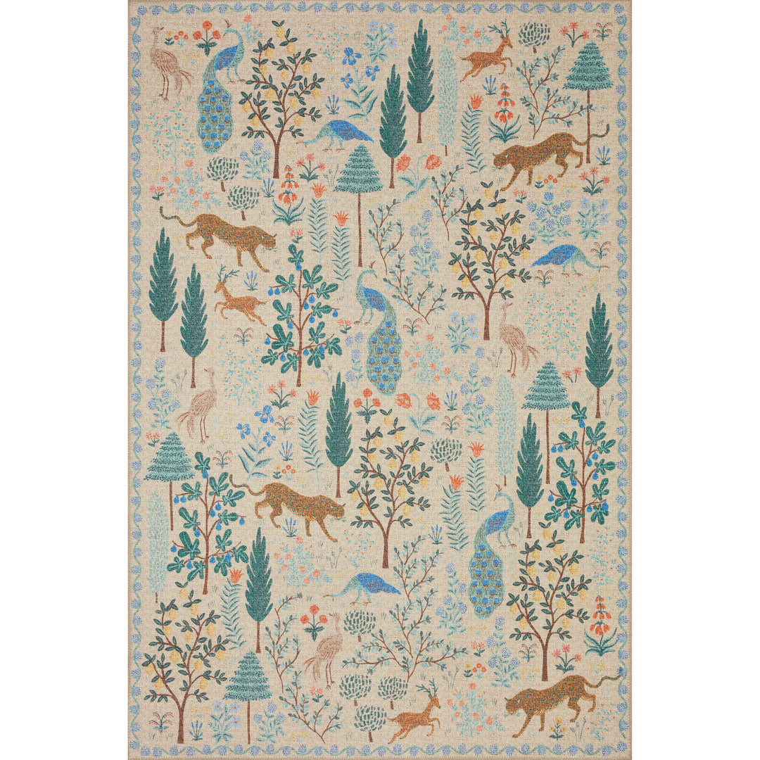 Rifle Paper Co. x Loloi Menagerie Cream 2'-3" x 3'-9" Accent Rug