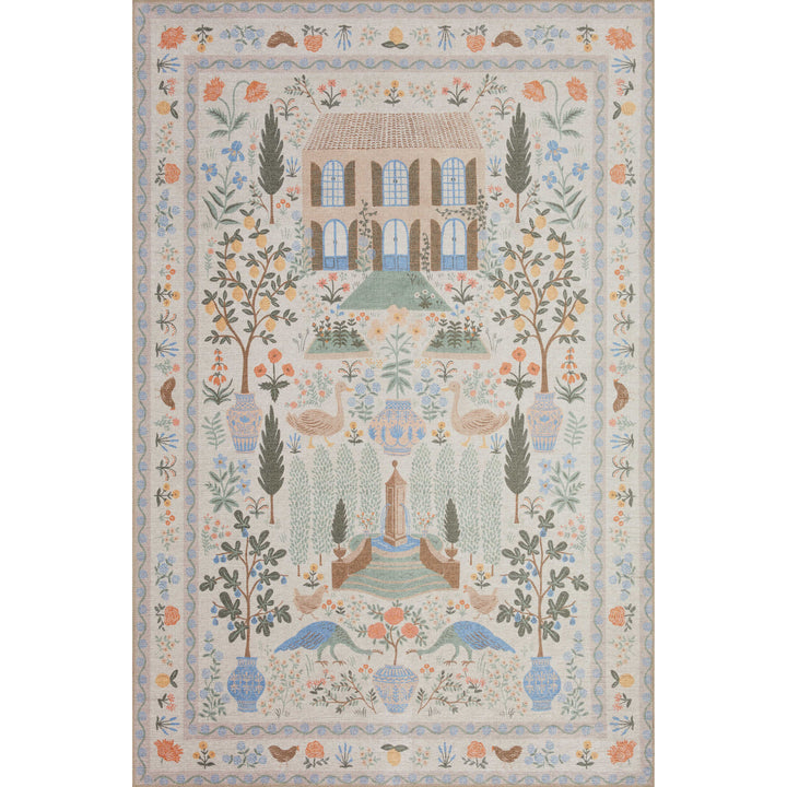 Rifle Paper Co. x Loloi Menagerie Cream 2'-3" x 5' Runner Rug