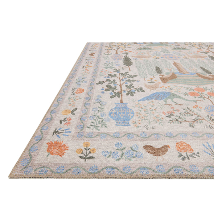 Rifle Paper Co. x Loloi Menagerie Cream 2'-6" x 7'-6" Runner Rug