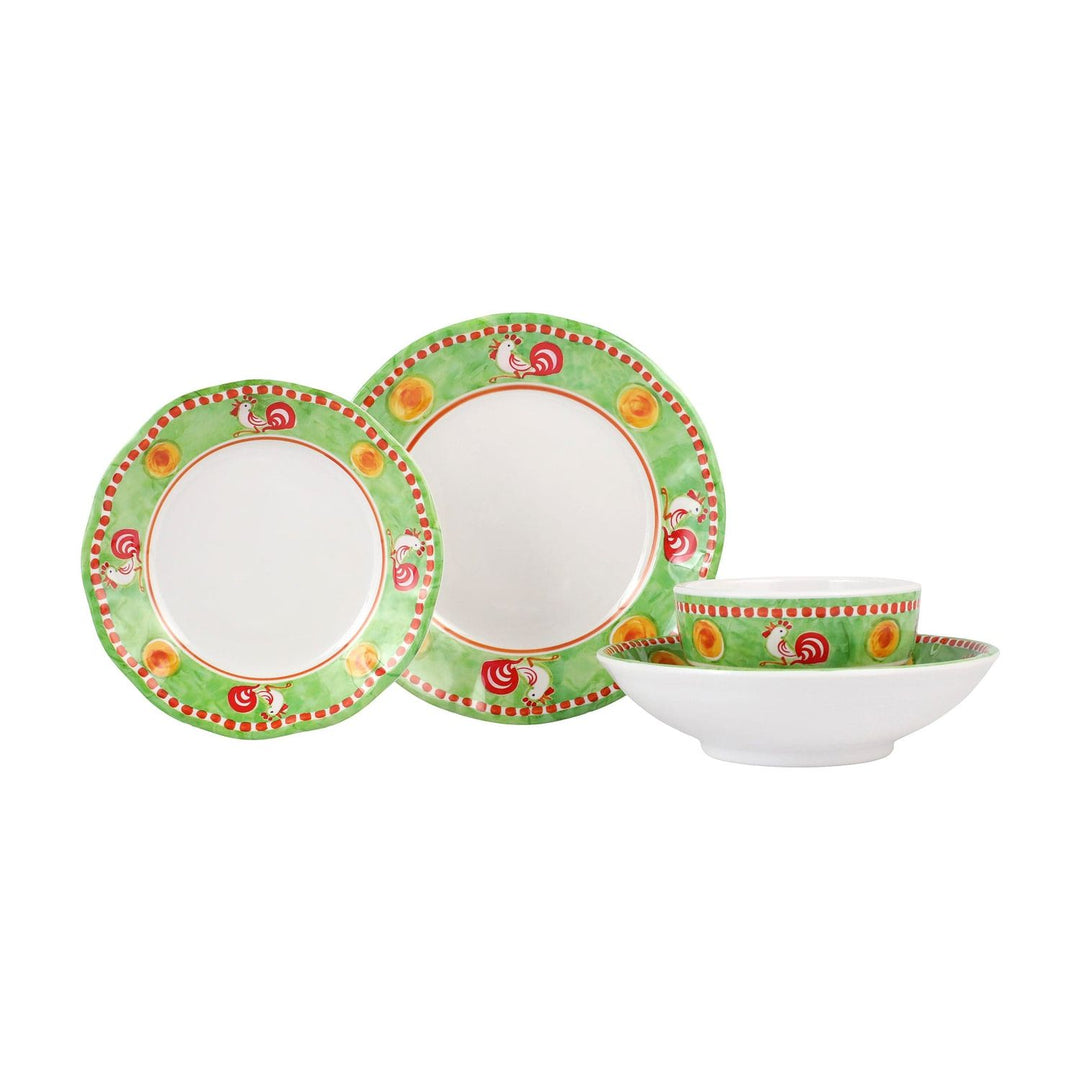 Melamine Campagna Place Setting - 4-Piece / Gallina