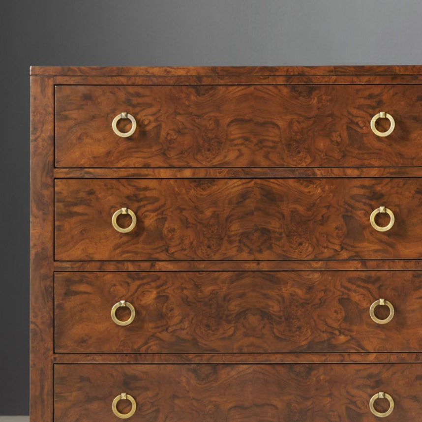 Walnut Burl Dresser by Modern History Dressers MODERN-MH1007F01 – France & Son Walnut Burl Dresser by Modern History Dressers MODERN-MH1007F01 – France & Son