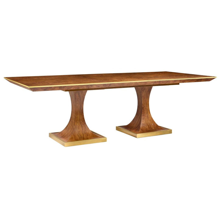 Dining Tables Burl Oak Double Pedestal Dining Table