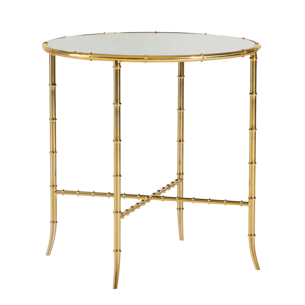 Side Tables Bamboo Round End Table