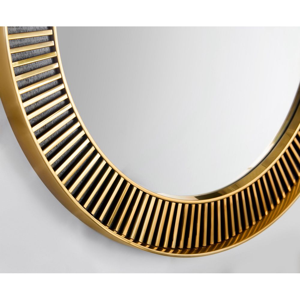 Wall Mirrors Tuxedo Round Mirror