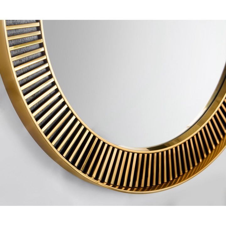 Wall Mirrors Tuxedo Round Mirror