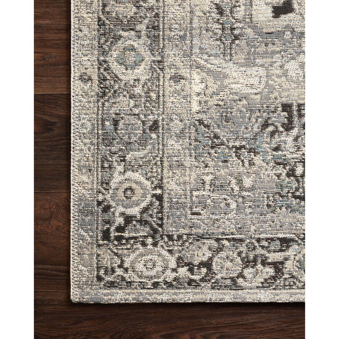 Loloi Mika Grey / Blue 2'-5" x 7'-8" Runner Rug