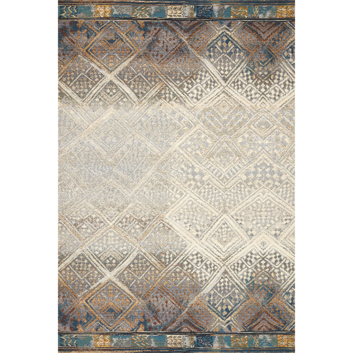 Loloi Mika Ivory / Mediterranean 5'-3" x 7'-8" Area Rug