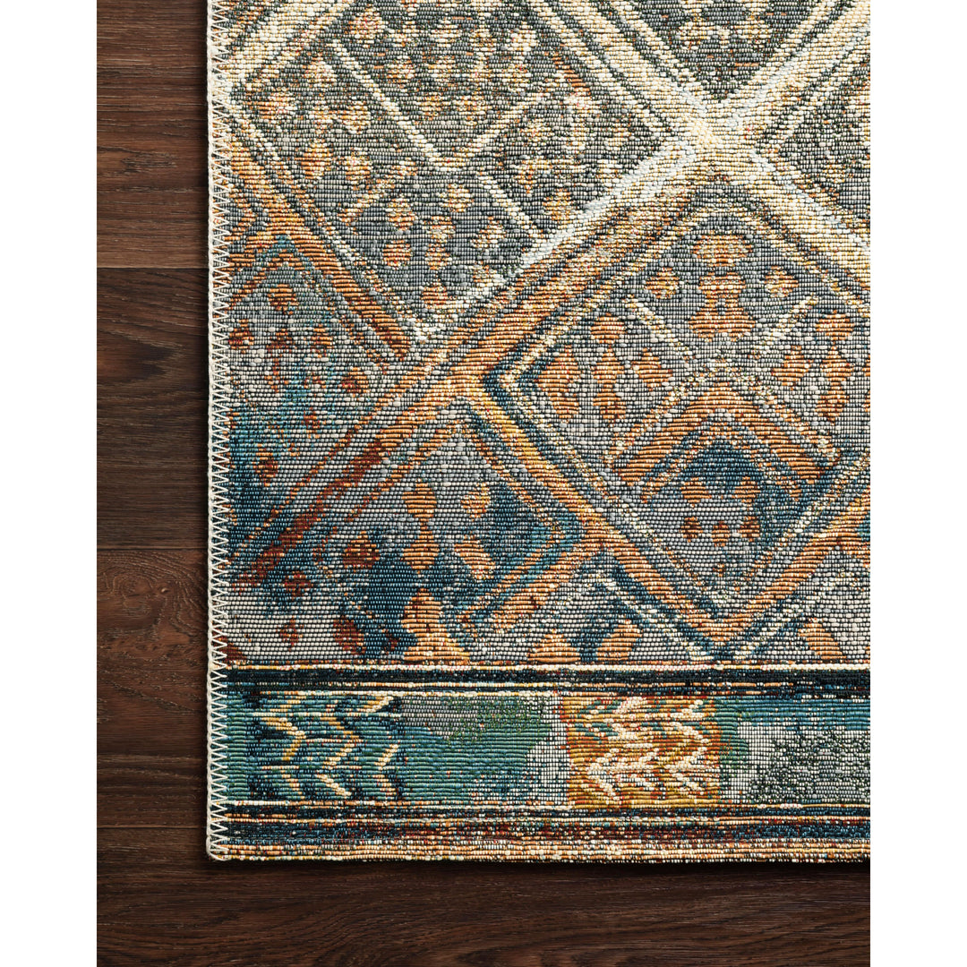 Loloi Mika Ivory / Mediterranean 2'-5" x 4' Accent Rug