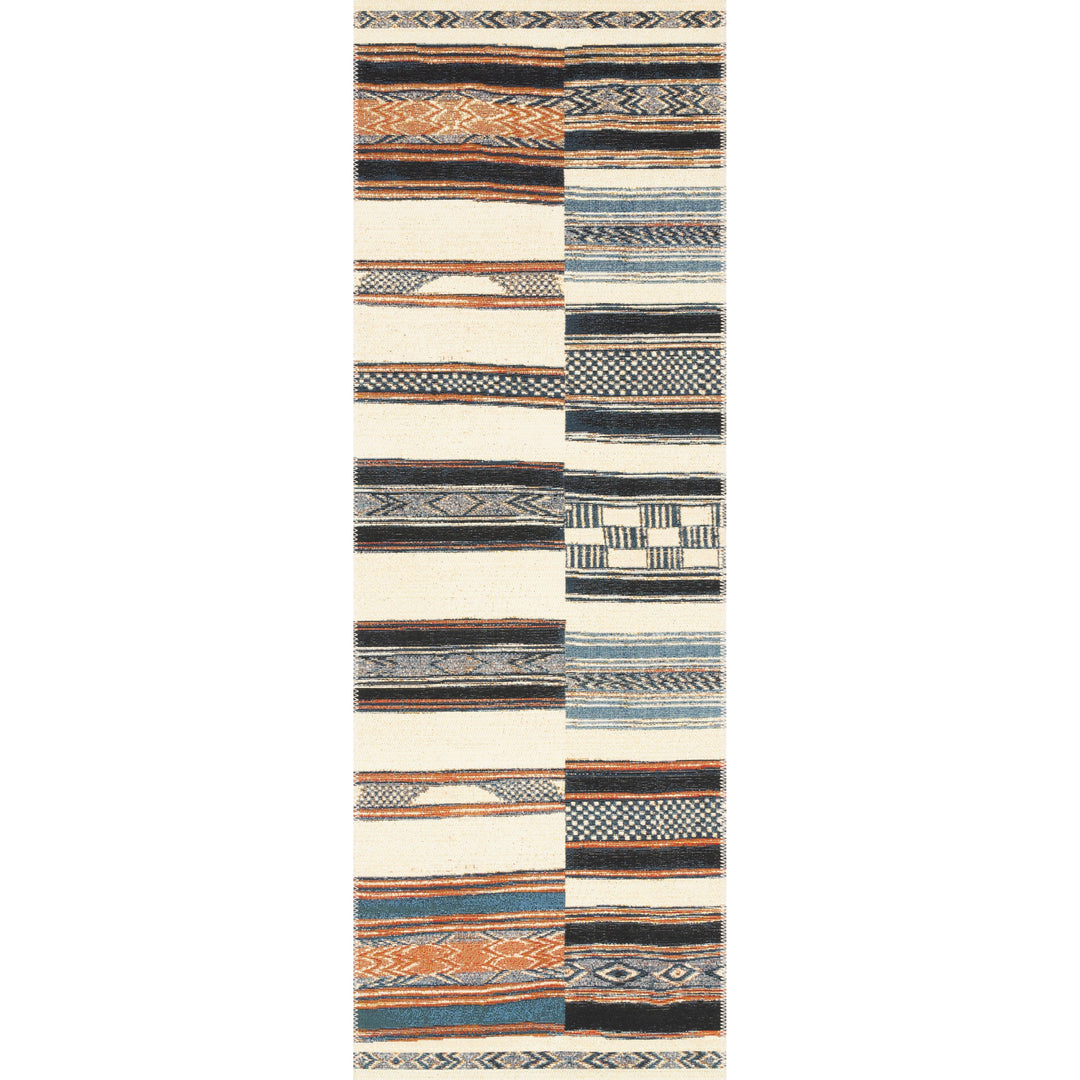 Loloi Mika Ivory / Multi 2'-5" x 7'-8" Runner Rug