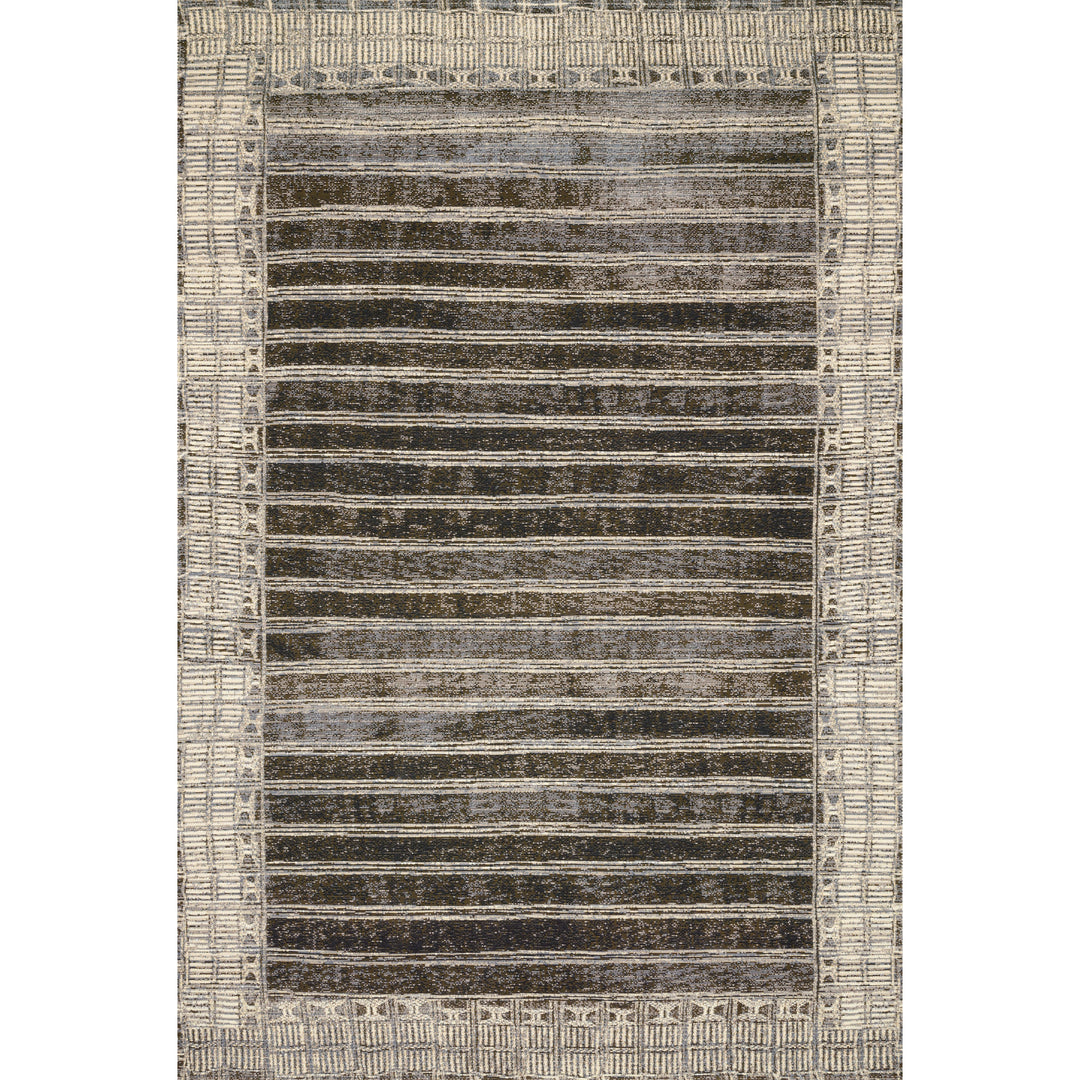 Loloi Mika Charcoal / Ivory 2'-5" x 11'-2" Runner Rug