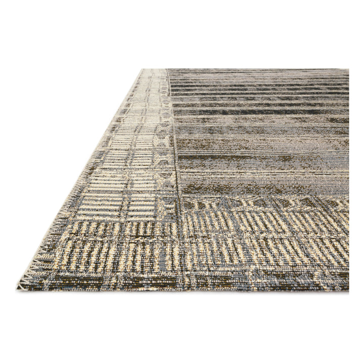 Loloi Mika Charcoal / Ivory 3'-11" x 5'-11" Accent Rug