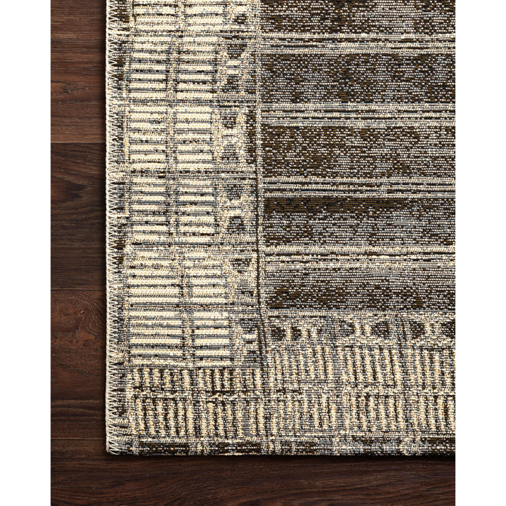 Loloi Mika Charcoal / Ivory 3'-11" x 5'-11" Accent Rug