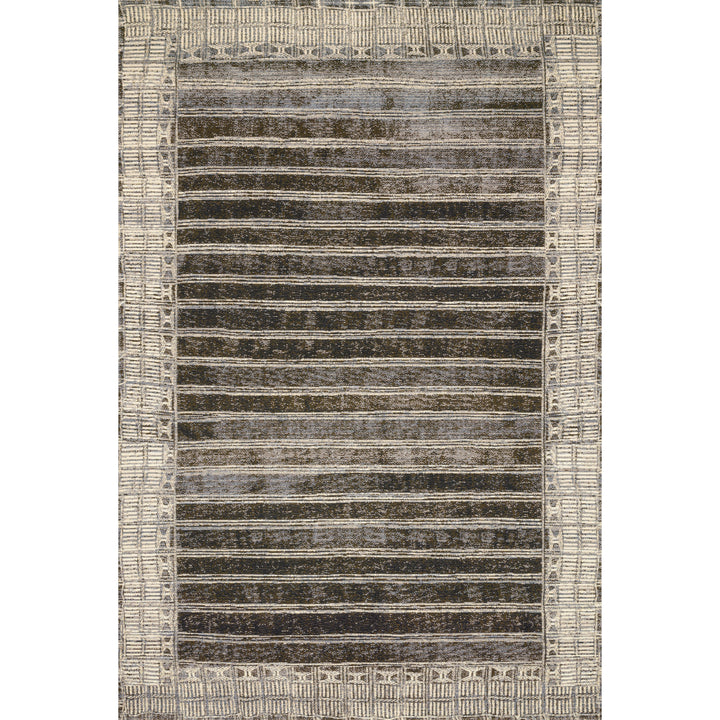 Loloi Mika Charcoal / Ivory 7'-10" x 11'-2" Area Rug