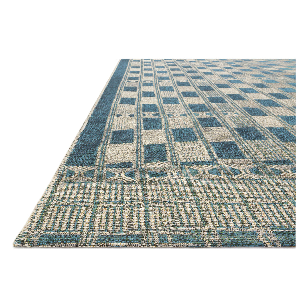 Loloi Mika Blue / Ivory 2'-5" x 7'-8" Runner Rug