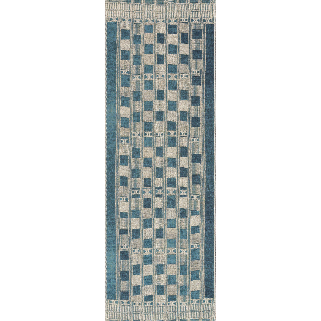 Loloi Mika Blue / Ivory 2'-5" x 7'-8" Runner Rug