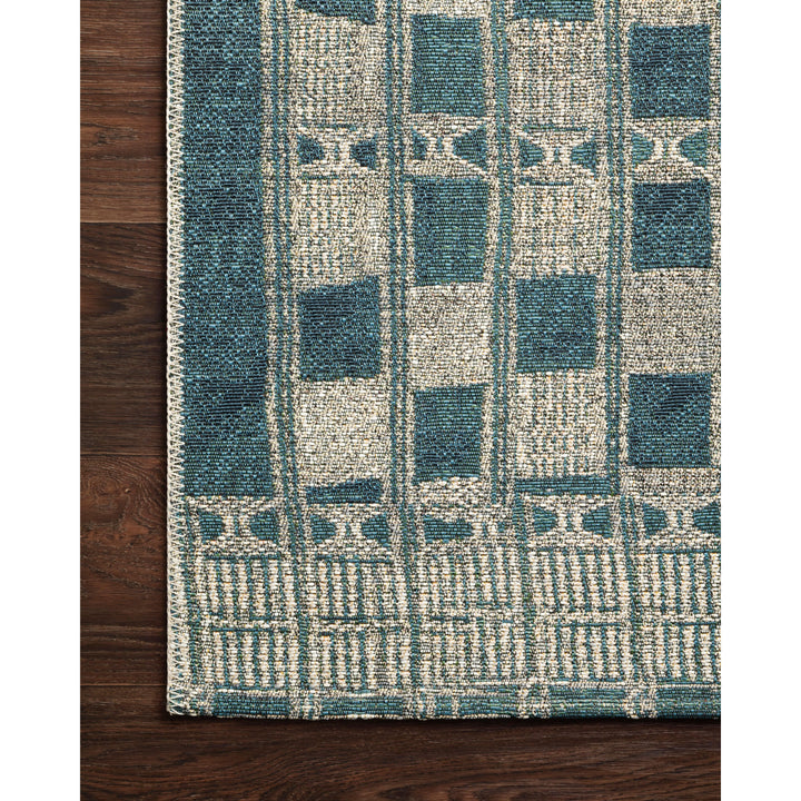 Loloi Mika Blue / Ivory 2'-5" x 7'-8" Runner Rug