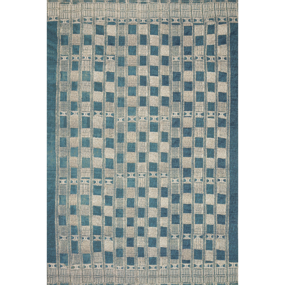 Loloi Mika Blue / Ivory 2'-5" x 7'-8" Runner Rug