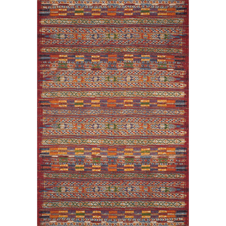 Loloi Mika Red / Multi 2'-5" x 4' Accent Rug