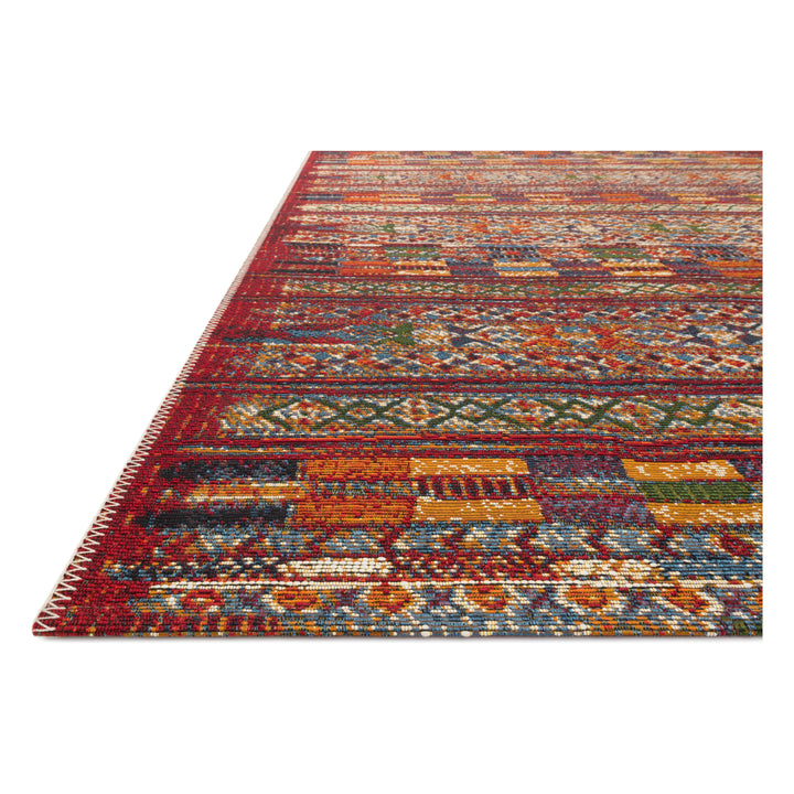 Loloi Mika Red / Multi 2'-5" x 4' Accent Rug